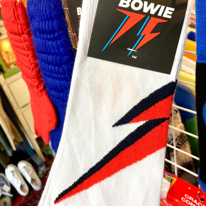David Bowie Unisex Socks : Flash デビットボウイ ソックス 靴下 | Vintage.City 古着屋、古着コーデ情報を発信