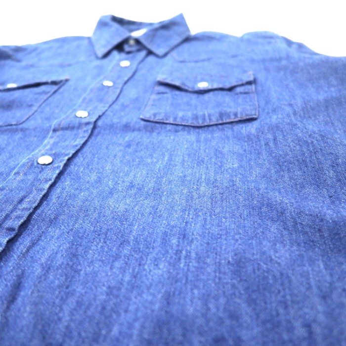 DAKOTA BY FIVE BROTHER USA製 80年代 デニム ウエスタンシャツ XL ブルー コットン | Vintage.City 古着屋、古着コーデ情報を発信