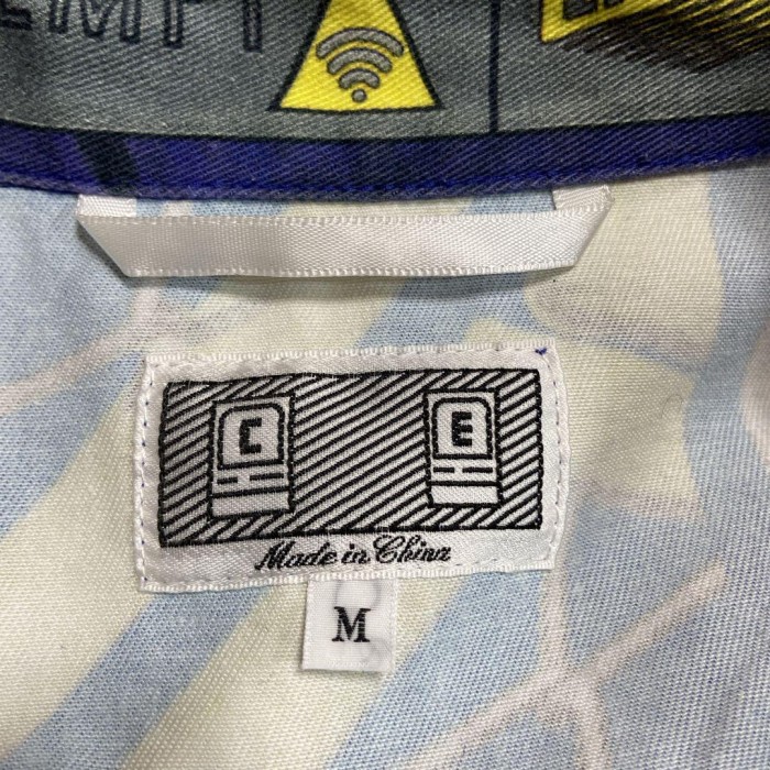 C.E. chainlink short shirt size M 配送A チェーンリンク　総柄　シーイー | Vintage.City 빈티지숍, 빈티지 코디 정보