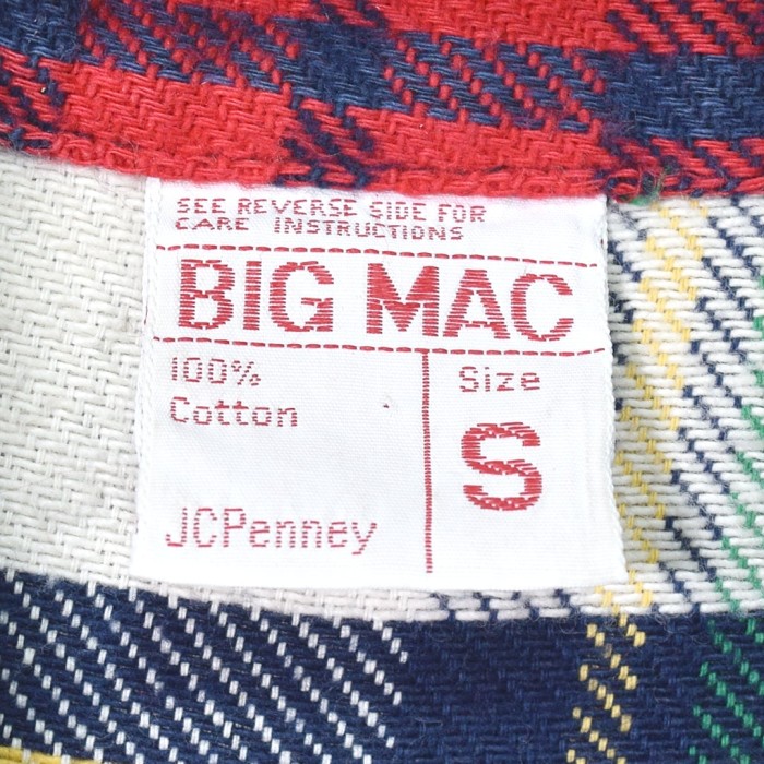 70s ビッグマック ヴィンテージフランネルシャツ ウエスタンシャツ オールド JC PENNEY BIG MAC サイズS 古着 @CA1298 | Vintage.City 빈티지숍, 빈티지 코디 정보