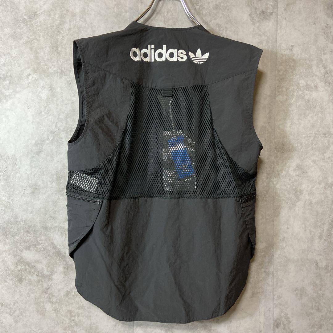 タグ付 adidas multi pocket fishing vest size L 配送A フィッシング