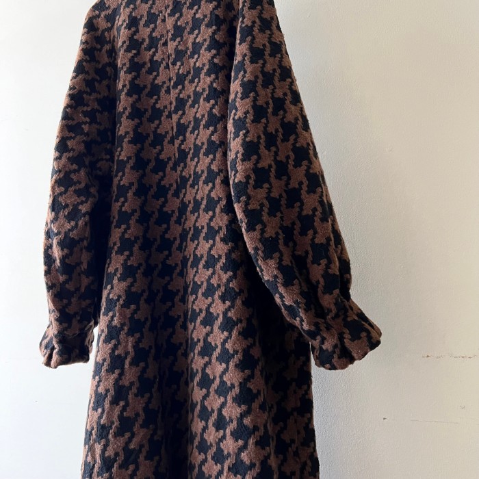 US Vintage Houndstooth Pattern ウール Longコート | Vintage.City 古着屋、古着コーデ情報を発信