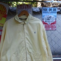 ラルフローレン スウィングトップ XL イエロー フルジップ 刺繍ロゴ シンプル 9623 | Vintage.City 古着屋、古着コーデ情報を発信