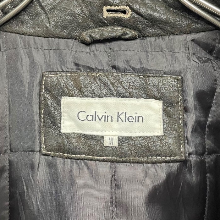 “Calvin Klein” Switching Fake Mouton Jacket | Vintage.City 古着屋、古着コーデ情報を発信