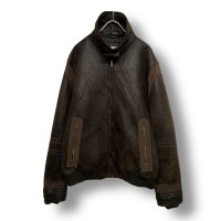 “Calvin Klein” Switching Fake Mouton Jacket | Vintage.City 빈티지숍, 빈티지 코디 정보