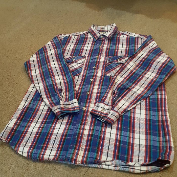 90s FIVE BROTHER check flannel shirt | Vintage.City 빈티지숍, 빈티지 코디 정보