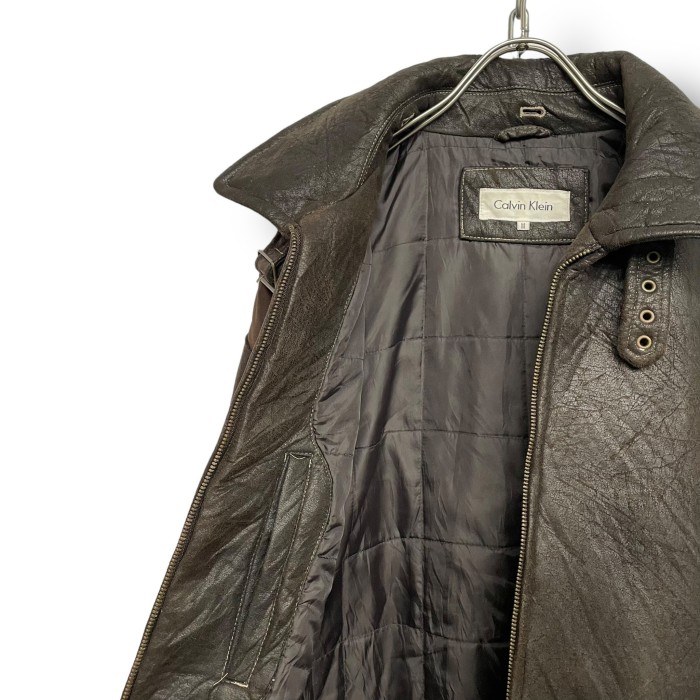 “Calvin Klein” Switching Fake Mouton Jacket | Vintage.City 古着屋、古着コーデ情報を発信