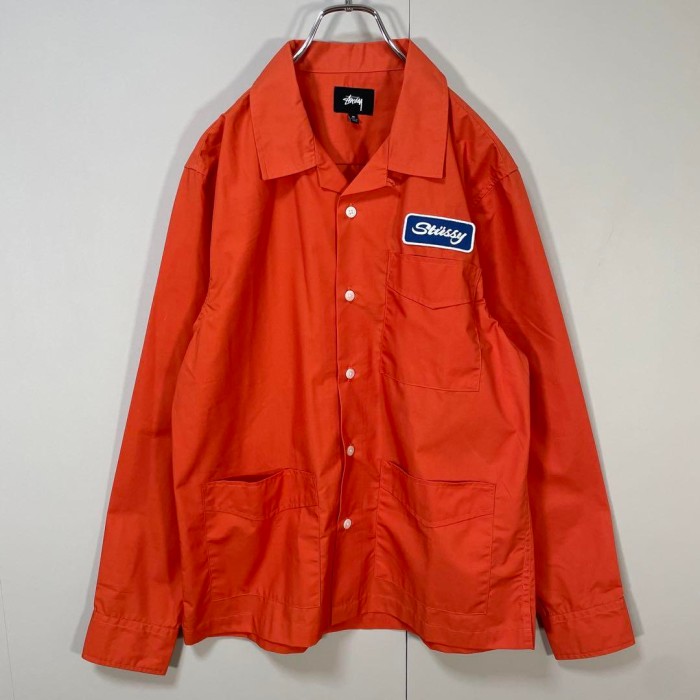 STUSSY patch work shirt size M 配送C　ステューシー　ワークシャツ　ワッペン | Vintage.City Vintage Shops, Vintage Fashion Trends