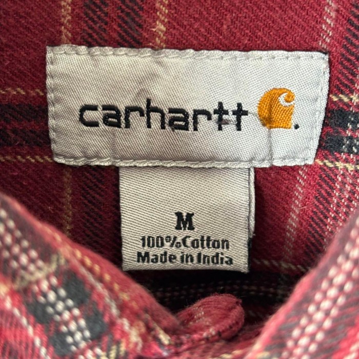 Carhartt 刺繍ロゴ チェック ネルシャツ 長袖 M S2701 | Vintage.City 빈티지숍, 빈티지 코디 정보