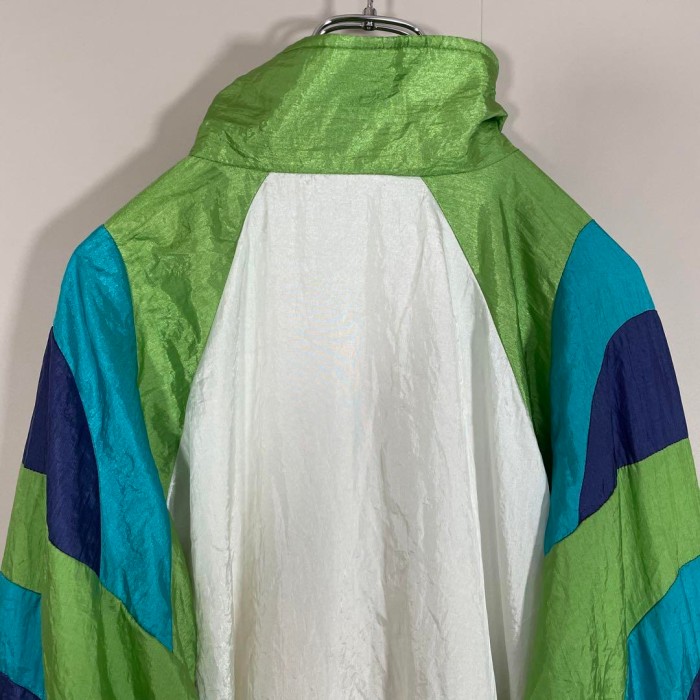 Sergio Tacchini　multi color nylon jacket size 52 日本L-XL相当　配送C セルジオタッキーニ　ナイロンジャケット　刺繍ロゴ　マルチカラー 90's | Vintage.City 古着屋、古着コーデ情報を発信