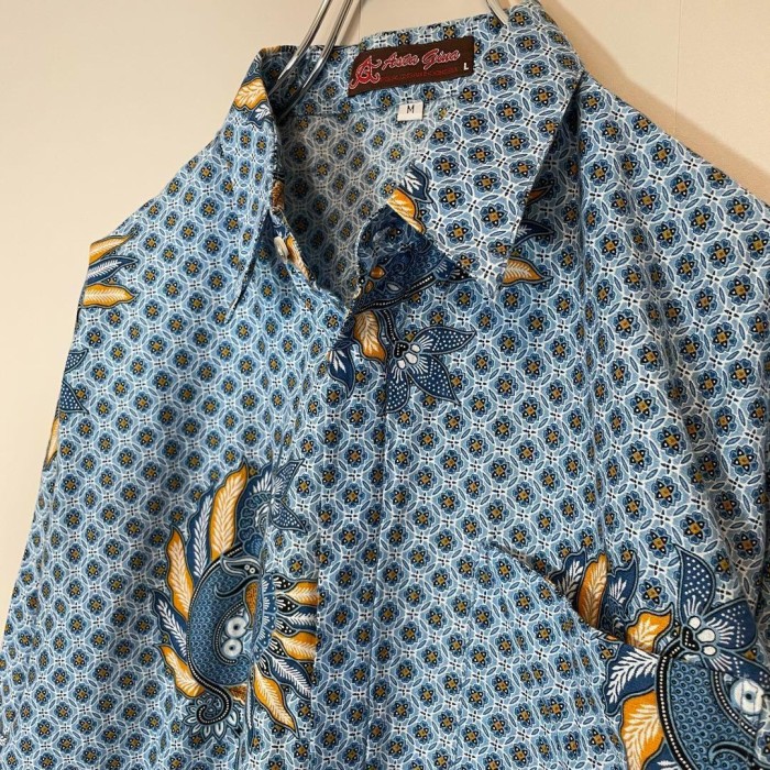 paisley dragon design shirt  size M-L 配送C ペイズリー　ドラゴン　総柄　コモン柄　レトロ古着 | Vintage.City Vintage Shops, Vintage Fashion Trends