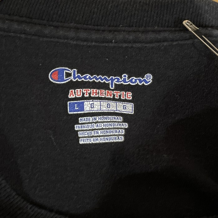 Champion チャンピオン　長袖Tシャツ　 Lサイズ　C174 ロンT  L/S Tシャツ　ブラック　ロゴプリント | Vintage.City 빈티지숍, 빈티지 코디 정보