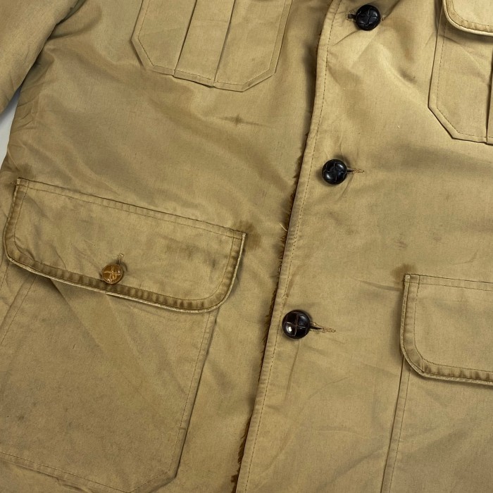 【70's】 ランチコート L相当 裏ボア くるみボタン 4つポケット | Vintage.City 古着屋、古着コーデ情報を発信
