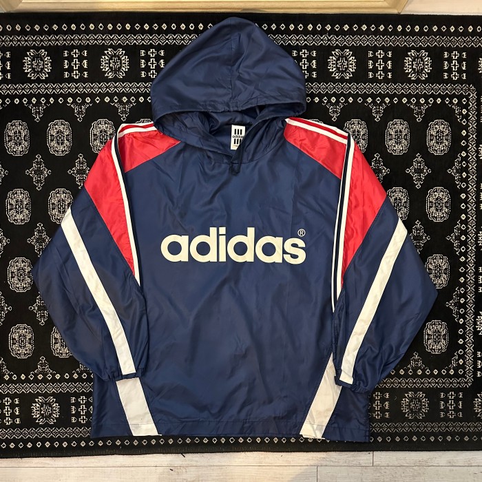 80s〜90s adidasナイロンパーカー　デサント　ヴィンテージ