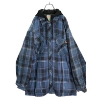 90s Dickies L/S bigsized hooded shirt jacket | Vintage.City 古着屋、古着コーデ情報を発信