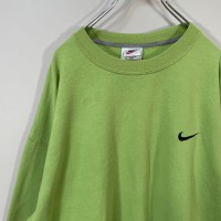 NIKE usa製 one point sweat size XL 配送C ナイキ　スウェット　抹茶カラー　刺繍ロゴ | Vintage.City 古着屋、古着コーデ情報を発信