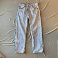 90s USA made / 《Levi's》 501 off white denim pants リーバイス デニム | Vintage.City 古着屋、古着コーデ情報を発信