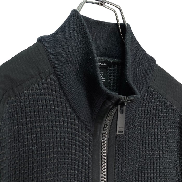 90s Calvin Klein Jeans zip-up switching knit jacket | Vintage.City Vintage Shops, Vintage Fashion Trends