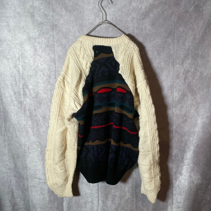 remake docking knit raglan sleeves | Vintage.City 古着屋、古着コーデ情報を発信