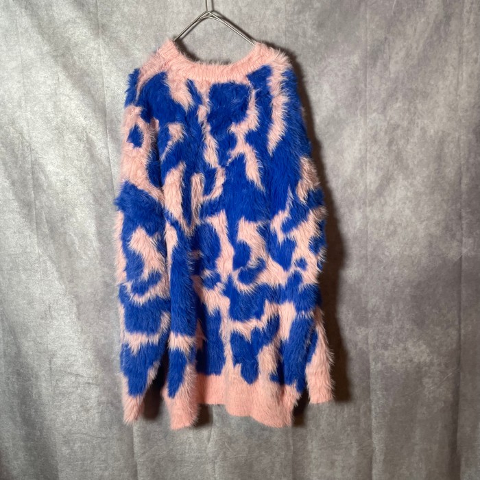 over far knit pink×blue | Vintage.City 古着屋、古着コーデ情報を発信