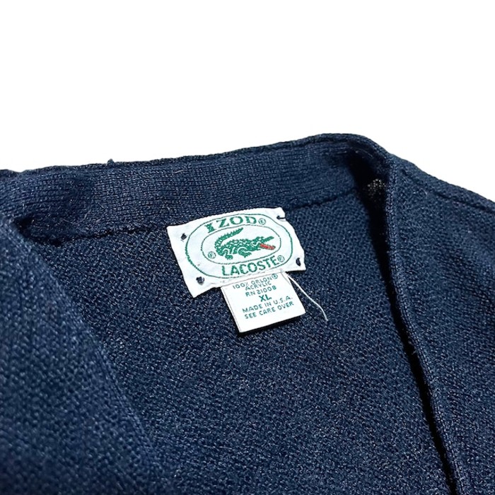 【LACOSTE】1980's～ アクリルカーディガン MADE IN USA | Vintage.City 古着屋、古着コーデ情報を発信