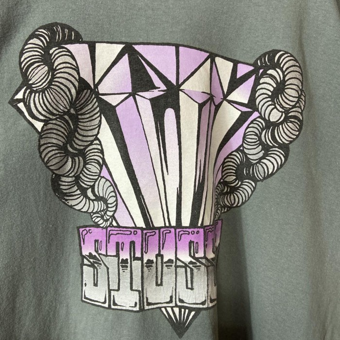 STUSSY 00's diamond print T-shirt size  L 配送A　ダイヤモンド　プリント　くすみカラー | Vintage.City Vintage Shops, Vintage Fashion Trends