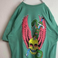 STUSSY dragon print T-shirt size L 配送A バックプリント　ドラゴン　賢者　剣城　スカル | Vintage.City 古着屋、古着コーデ情報を発信