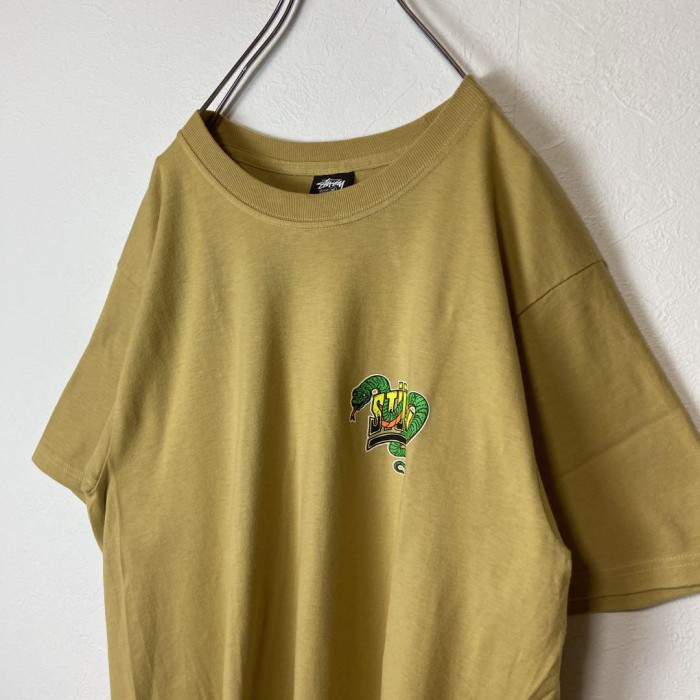 STUSSY dragon print T-shirt size M 配送A バックプリント　ドラゴン　賢者　剣城　スカル | Vintage.City 빈티지숍, 빈티지 코디 정보