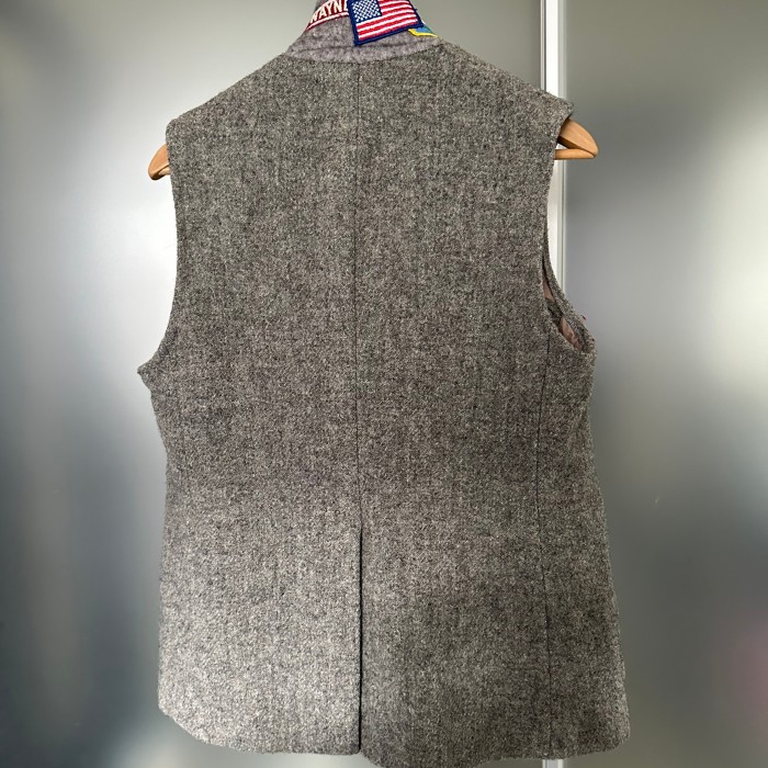 A.MANETTI/HARRIS TWEED Vintage material patch vest | Vintage.City 빈티지숍, 빈티지 코디 정보