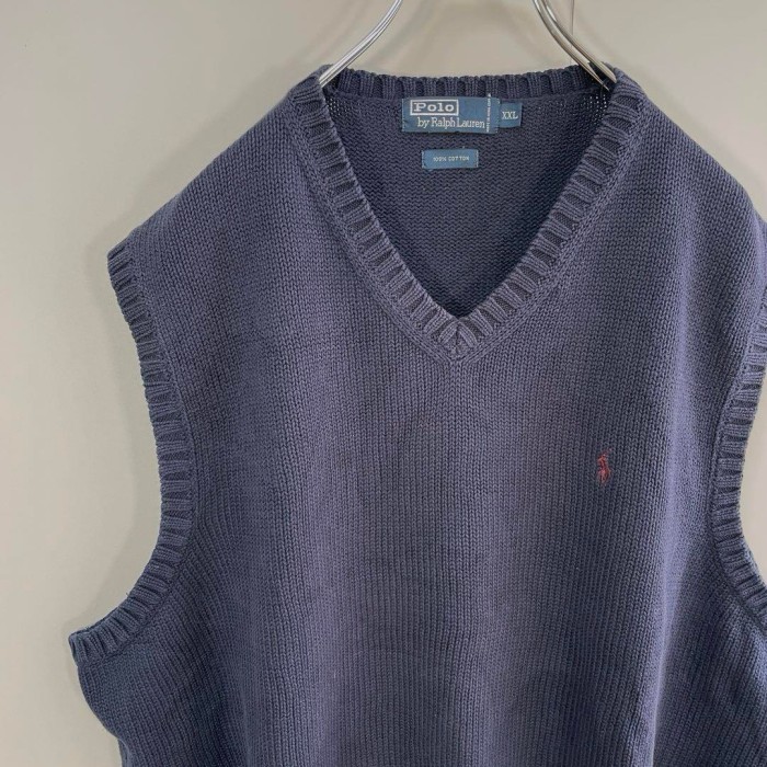 Ralph Lauren cotton knit vest size XXL 配送C ラルフローレン　オーバーサイズ　ワンポイント刺繍ロゴ　コットンニットベスト | Vintage.City Vintage Shops, Vintage Fashion Trends