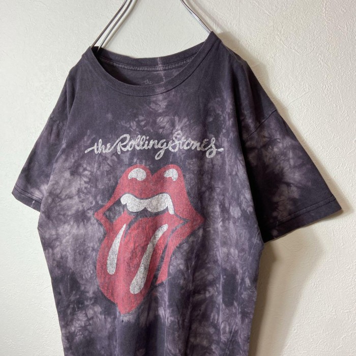 Rolling Stones vintage bleach T-shirt size L 配送A ローリングストーンズ　ビッグロゴ　ブリーチ　タイダイ　オフィシャル | Vintage.City 빈티지숍, 빈티지 코디 정보