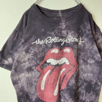 Rolling Stones vintage bleach T-shirt size L 配送A ローリングストーンズ　ビッグロゴ　ブリーチ　タイダイ　オフィシャル | Vintage.City 古着屋、古着コーデ情報を発信