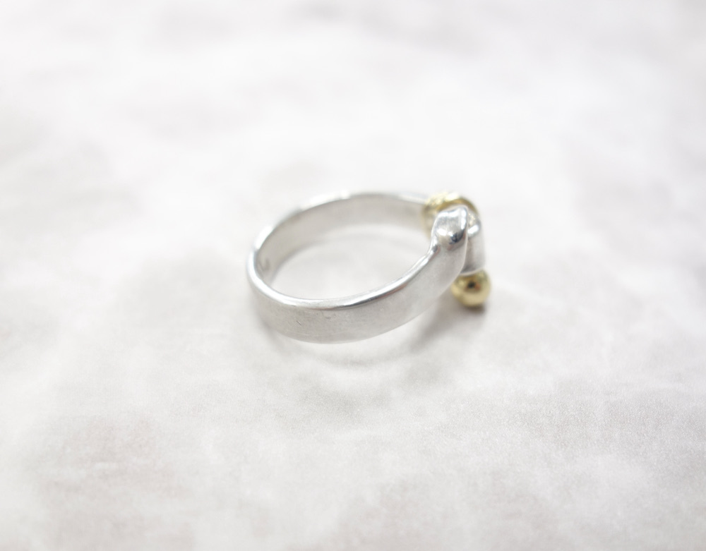 Tiffany & Co ティファニー ラブノット リング 指輪 925 18K 750 10号 ...