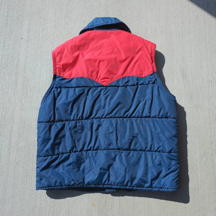 80s JC Penney Nylon 2 Tone Vest | Vintage.City 古着屋、古着コーデ情報を発信