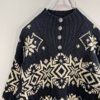 LAUREN Ralph Lauren half button Nordic knit size M 配送C ラルフローレン　ハーフボタン　ノルディック　ニット　リネン混 | Vintage.City Vintage Shops, Vintage Fashion Trends