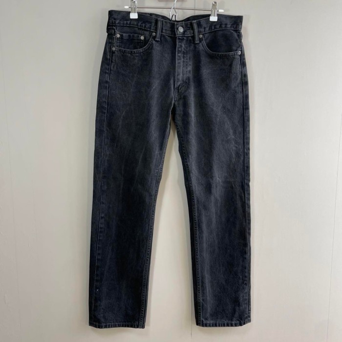 Levi's 505 black denim pants size W33 L32 リーバイス　ブラックデニムパンツ　エジプト製 | Vintage.City 빈티지숍, 빈티지 코디 정보