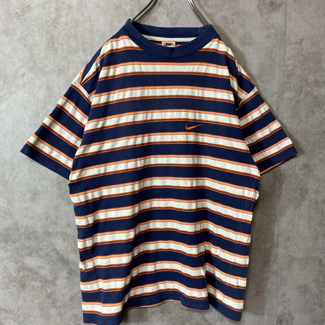 NIKE multi border ringer T-shirt size M 配送A ボーダー リンガーT