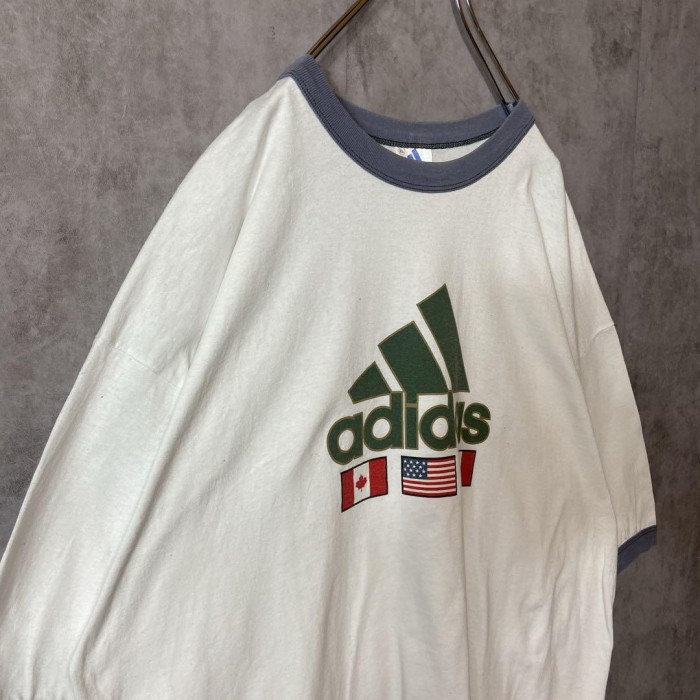 adidas 90's usa製 big logo ringer t-shirt size XL 配送A ビッグロゴ　リンガーTシャツ　90's | Vintage.City Vintage Shops, Vintage Fashion Trends