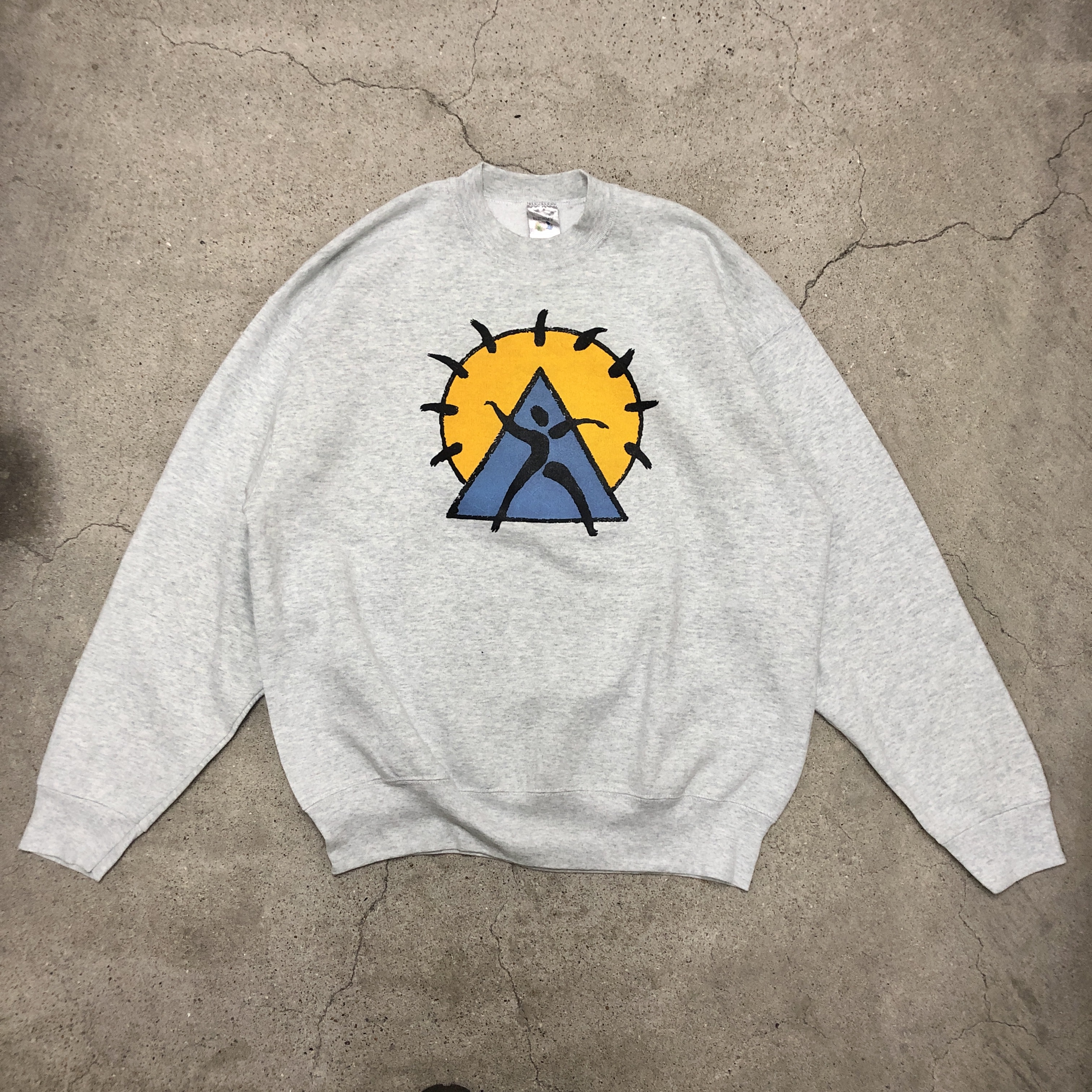 90s FRUIT OF THE LOOM/Art print Sweat/USA製/XL/アートプリント