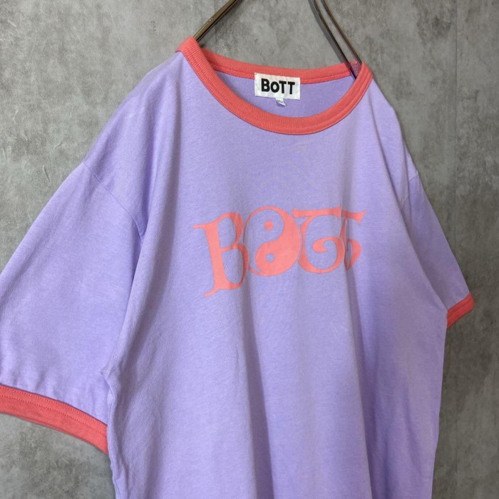 boTT 2Y ringer T-shirt size L 配送A　ボット　ビッグロゴ　リンガーTシャツ | Vintage.City 古着屋、古着コーデ情報を発信