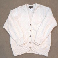 80s Eddie Bauer cotton knit cardigan(made in USA) | Vintage.City 古着屋、古着コーデ情報を発信
