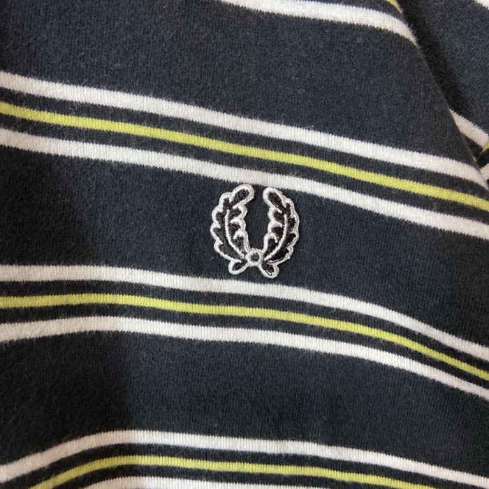 FRED PERRY border polo shirt size L  フレッドペリー　ワンポイント刺繍ロゴ　ボーダー | Vintage.City 빈티지숍, 빈티지 코디 정보