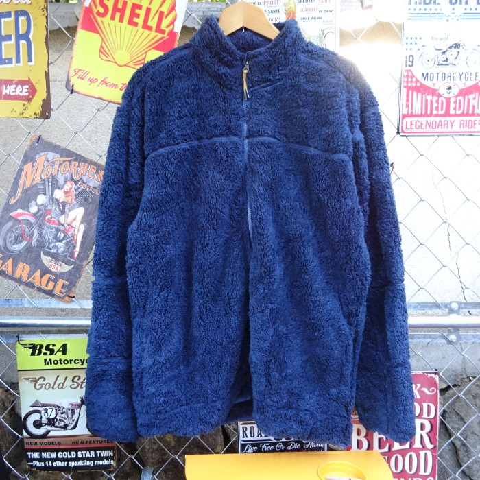 リー ボアフリース L ブルー フルジップ レギュラーフィット ポケット 青 9716 | Vintage.City 古着屋、古着コーデ情報を発信