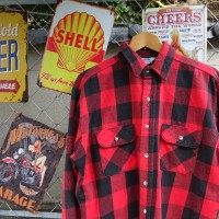 80s ファイブブラザー ネルシャツ L 赤 黒 USA製 バッファローチェック 9735 | Vintage.City 古着屋、古着コーデ情報を発信