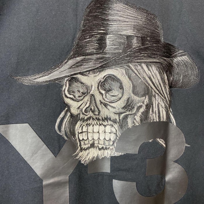 adidas ✖️ Y3 skull back　print T-shirt size L 配送A　アディダス　コラボ　ワイスリー　バックプリント　スカル | Vintage.City 古着屋、古着コーデ情報を発信