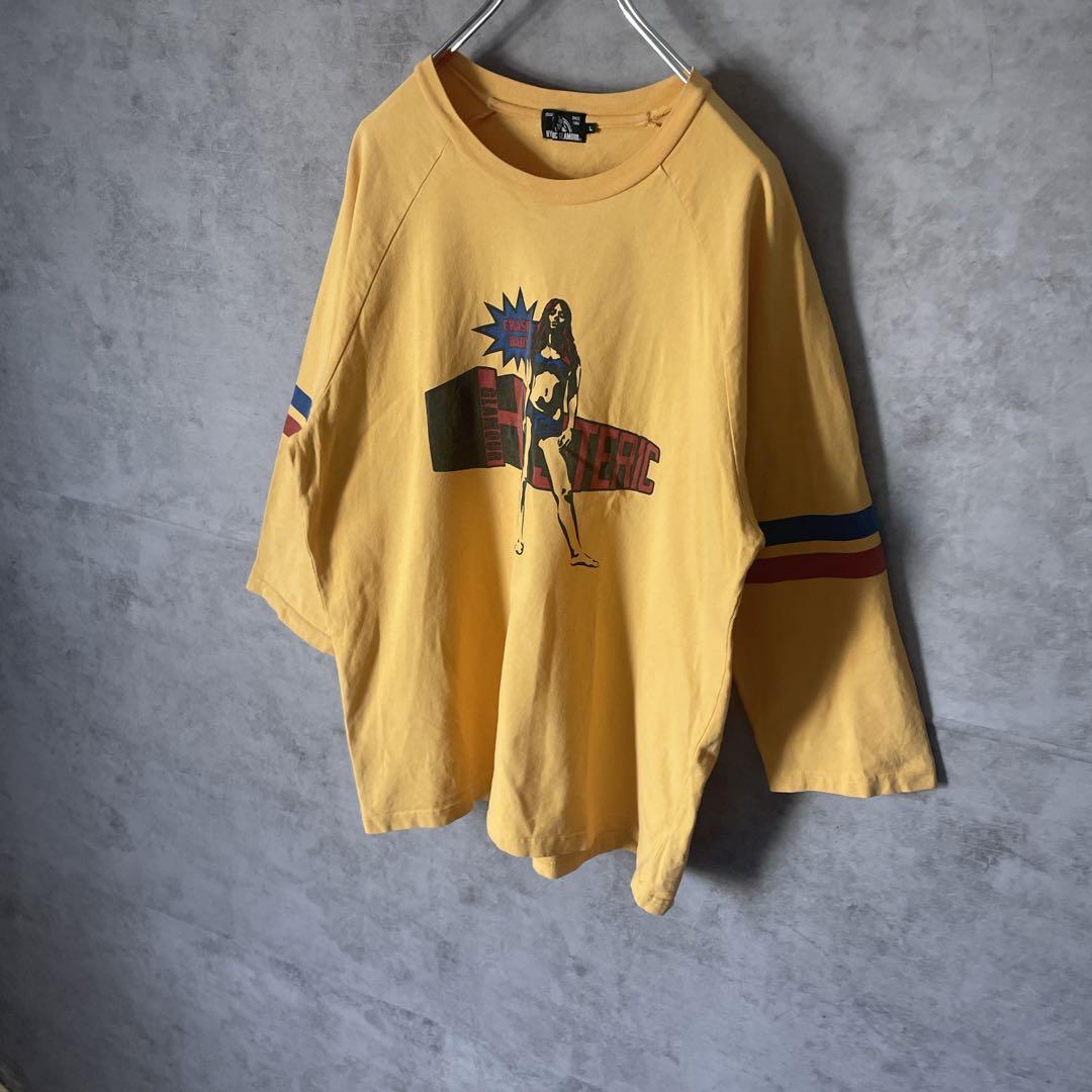 HYSTERIC GLAMOUR VIXEN raglan T-shirt size L 配送B ヒステリック