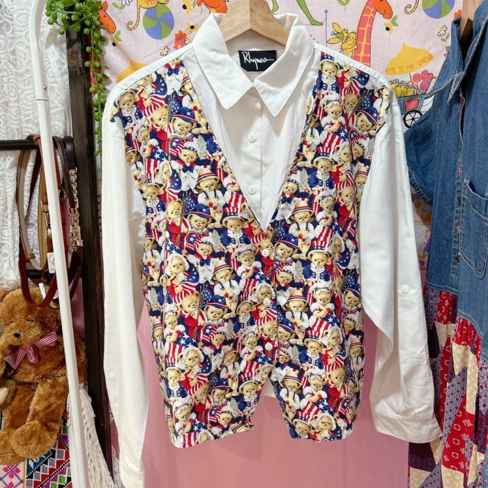 kumachan vest docking shirt | Vintage.City Vintage Shops, Vintage Fashion Trends