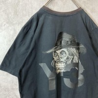 adidas ✖️ Y3 skull back　print T-shirt size L 配送A　アディダス　コラボ　ワイスリー　バックプリント　スカル | Vintage.City 古着屋、古着コーデ情報を発信