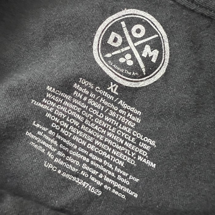 DOM SKULL スカル プリントTシャツ ブラック XL 10264 | Vintage.City 古着屋、古着コーデ情報を発信