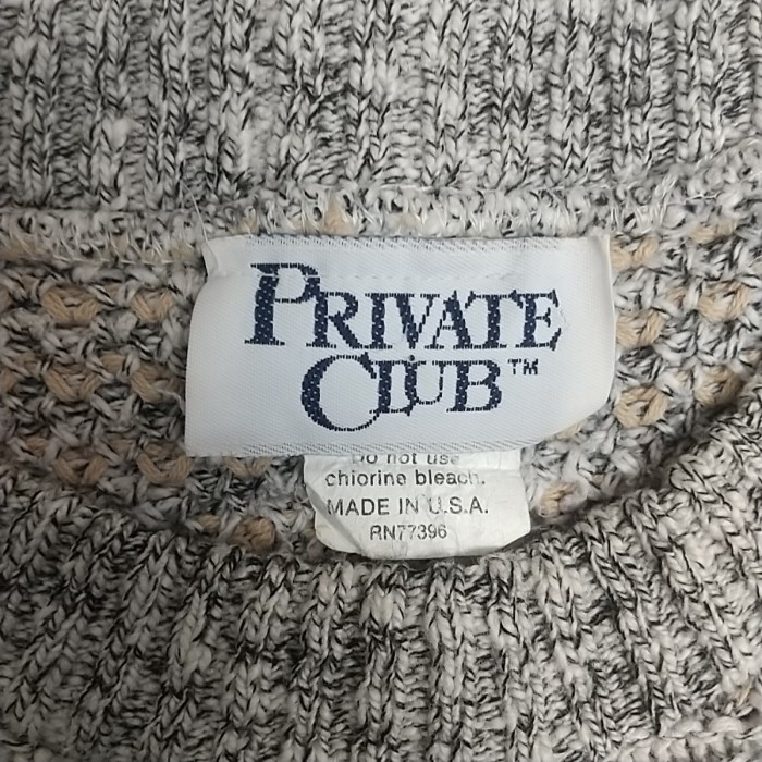 PRIVATE CLUB 総柄 ニット セーター | Vintage.City 古着屋、古着コーデ情報を発信